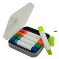 Wax Highlighter Set - 5 Colors - Clear Case